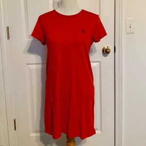 Polo red short sleeve t-shirt dress